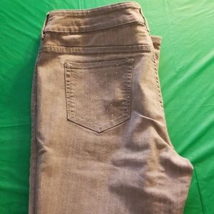 Women's Chico Gray with sequin jeans
